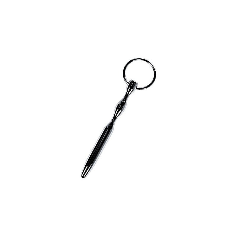 Metal Bullet Shaped Urethral Plug With Cock Ring by ToyFa - Urethral Sounds