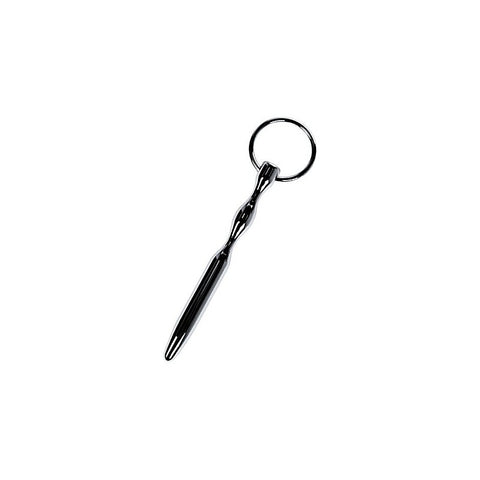 Metal Bullet Shaped Urethral Plug With Cock Ring by ToyFa - Urethral Sounds