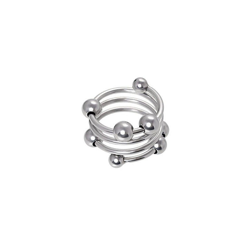 Premium Metal Balls Penis Head Ring by ToyFa - Cock Rings