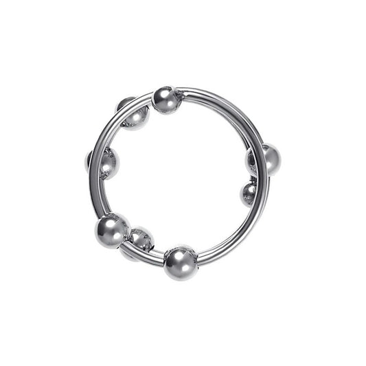Metal Balls Penis Head Cock Ring by ToyFa - Cock Rings