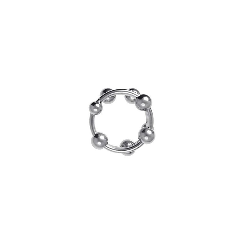 Premium Metal Balls Penis Head Ring by ToyFa - Cock Rings