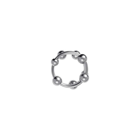 Premium Metal Balls Penis Head Ring by ToyFa - Cock Rings