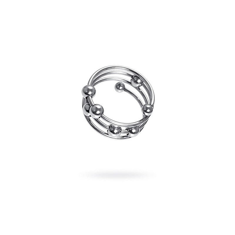 Premium Metal Balls Penis Head Ring by ToyFa - Cock Rings