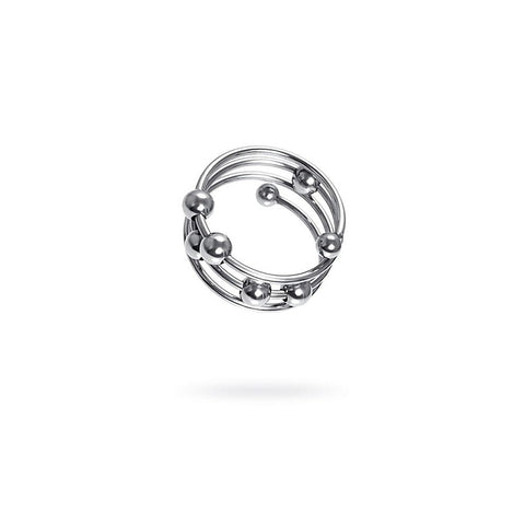 Premium Metal Balls Penis Head Ring by ToyFa - Cock Rings
