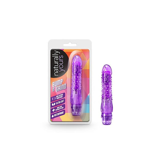 Naturally Yours Bump N Grind Vibrating Dildo Purple - Vibrating Dildos