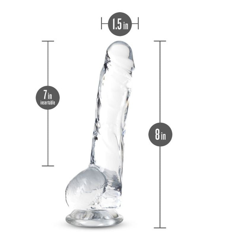 Naturally Yours 8" Crystaline Dildo Diamond - Realistic Dildos