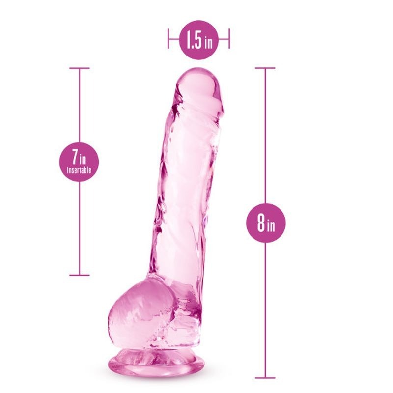 Naturally Yours 8" Crystaline Dildo Diamond - Realistic Dildos