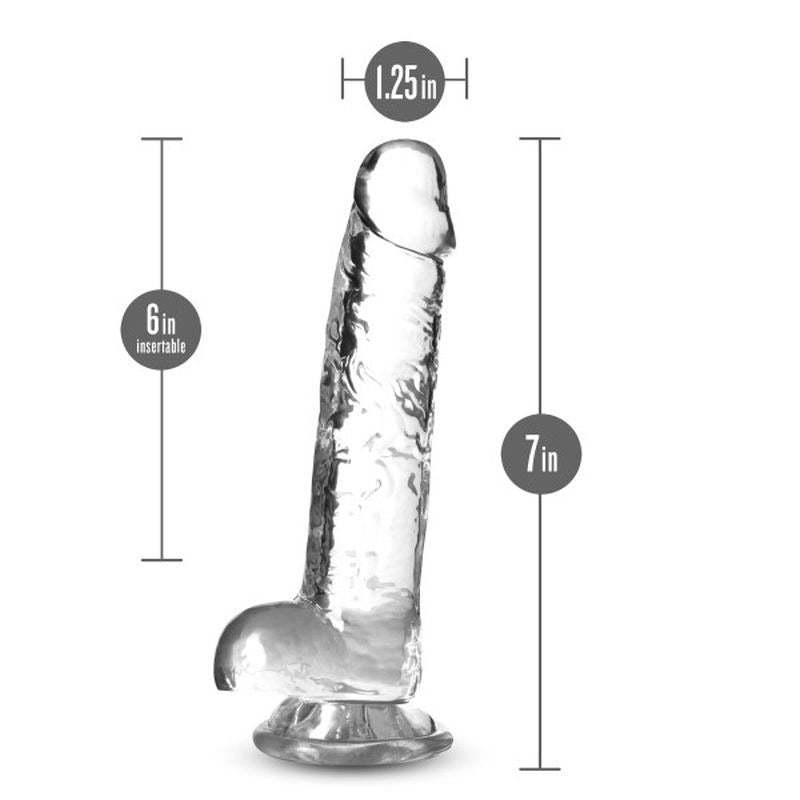 Naturally Yours 7" Crystaline Dildo Diamond - Realistic Dildos