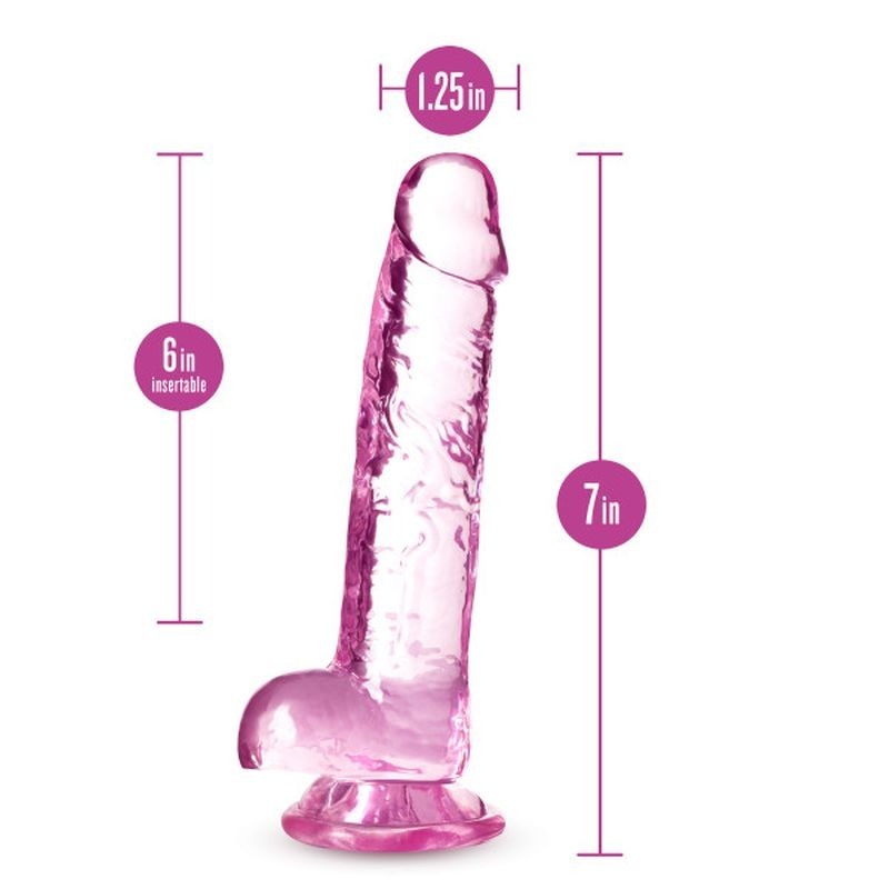 Naturally Yours 7" Crystaline Dildo Diamond - Realistic Dildos
