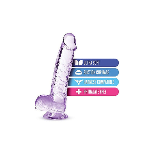 Naturally Yours 6 Inches Crystalline Suction Cup Realistic - Realistic Dildos