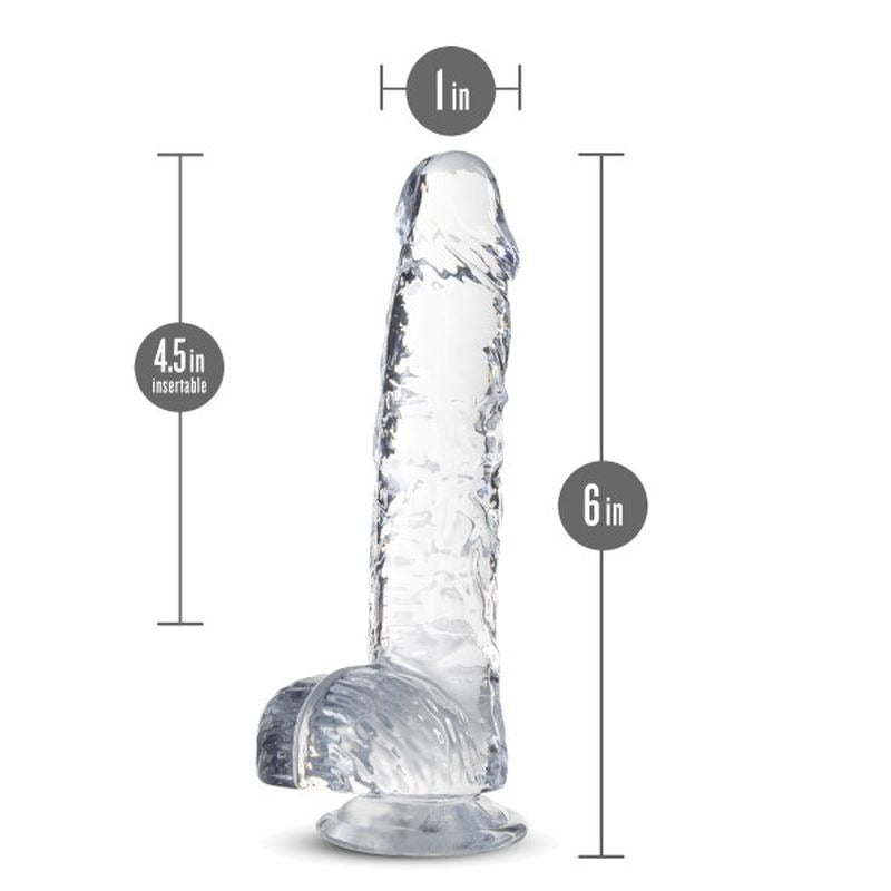 Naturally Yours 6" Crystaline Dildo Diamond - Realistic Dildos