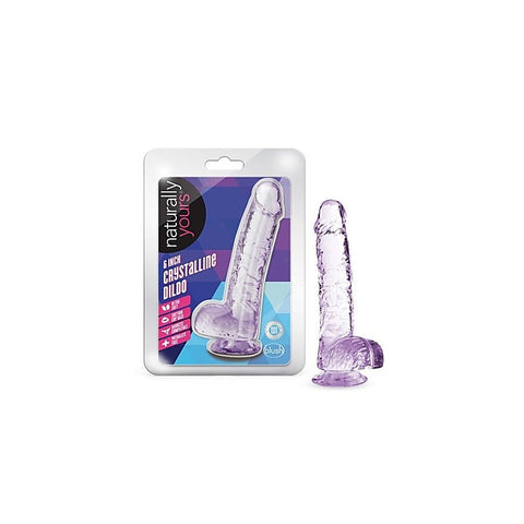 Naturally Yours 6 Inches Crystalline Suction Cup Realistic - Realistic Dildos