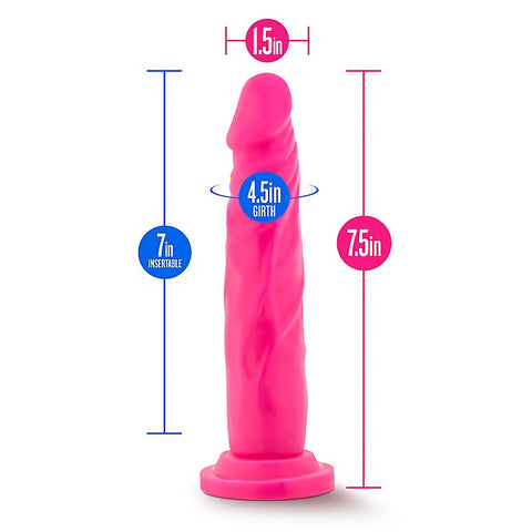 Neo Dual Density Cock Neon Realistic Dildo Blue - Realistic Dildos