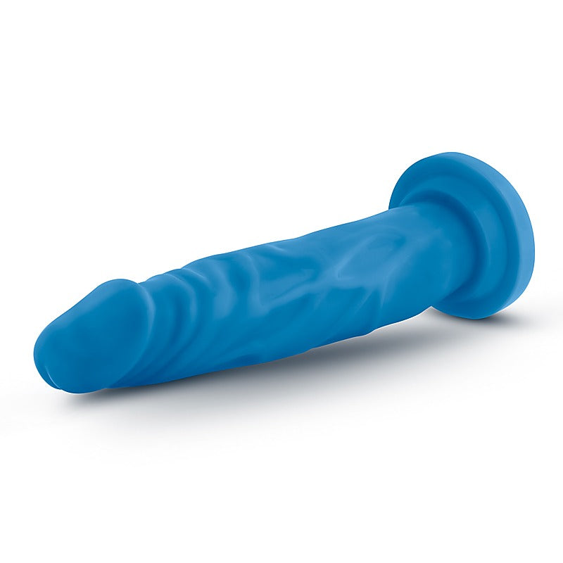 Neo Dual Density Cock Neon Realistic Dildo Blue - Realistic Dildos