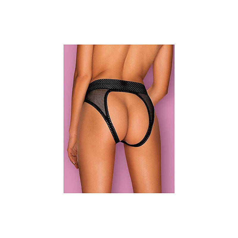 Strapelie Crotchless G String Panties by Obsessive - G-Strings, Panties and Shorts