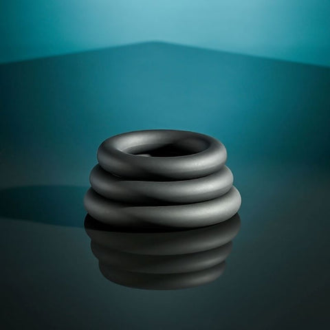Pleasure-Enhancing 3-Cock Ring Circus Set by Evolved - Cock Rings