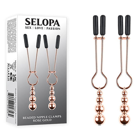 Professional Beaded Nipple Clamps by Evolved - Nipple and Clit Clamps