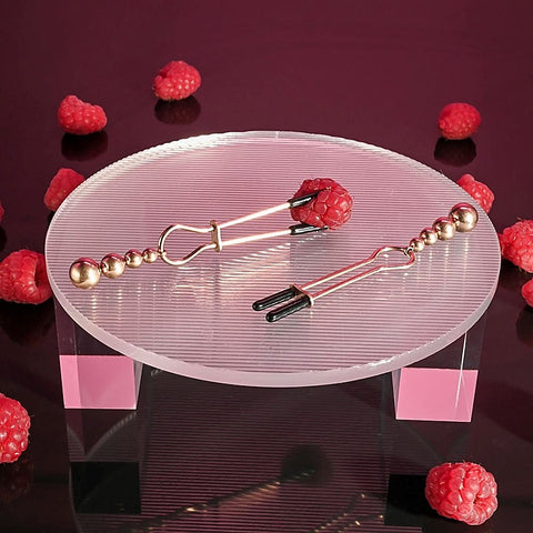 Professional Beaded Nipple Clamps by Evolved - Nipple and Clit Clamps