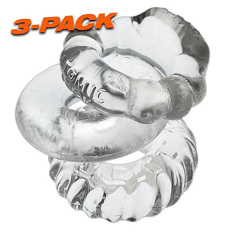 OxBalls Bonemaker 3 Piece Stretchy Mens Cock Ring Set - Stretchy Cock Rings