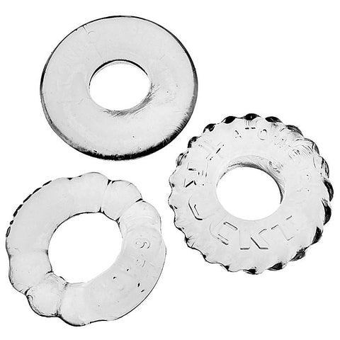 OxBalls Bonemaker 3 Piece Stretchy Mens Cock Ring Set - Stretchy Cock Rings