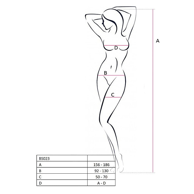 Bodystocking Fishnet With Open Cleavage BLK Body Stocking - Body Stockings