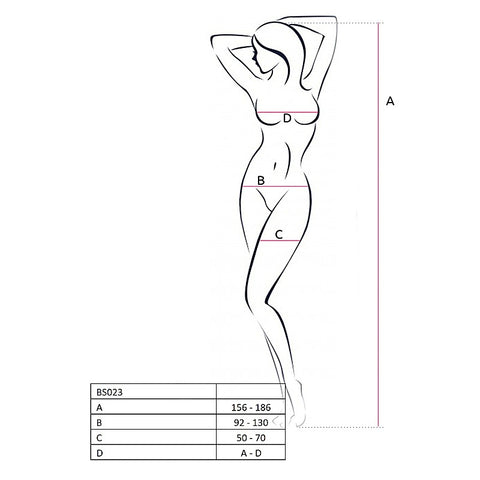 Bodystocking Fishnet With Open Cleavage BLK Body Stocking - Body Stockings