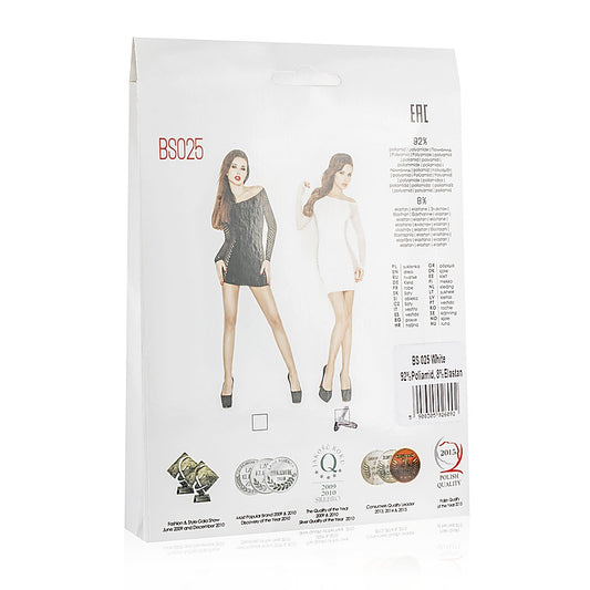 Dress BLK With Mesh Sleeves and Sides by Passion Lingerie - Skirts And Club Wear