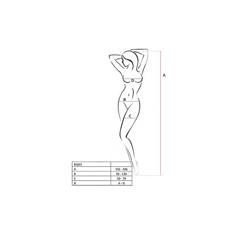 BS031 Open Cup Bodysuit by Passion Lingerie - Teddies and Bodysuits