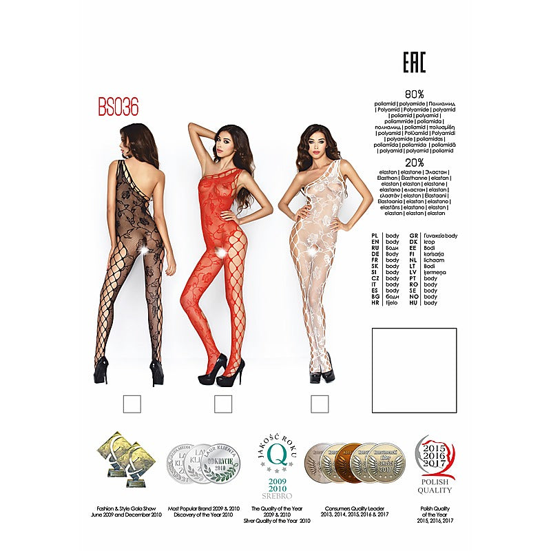Full Piece Womens Bodysuit Bs036 One Size - Teddies and Bodysuits