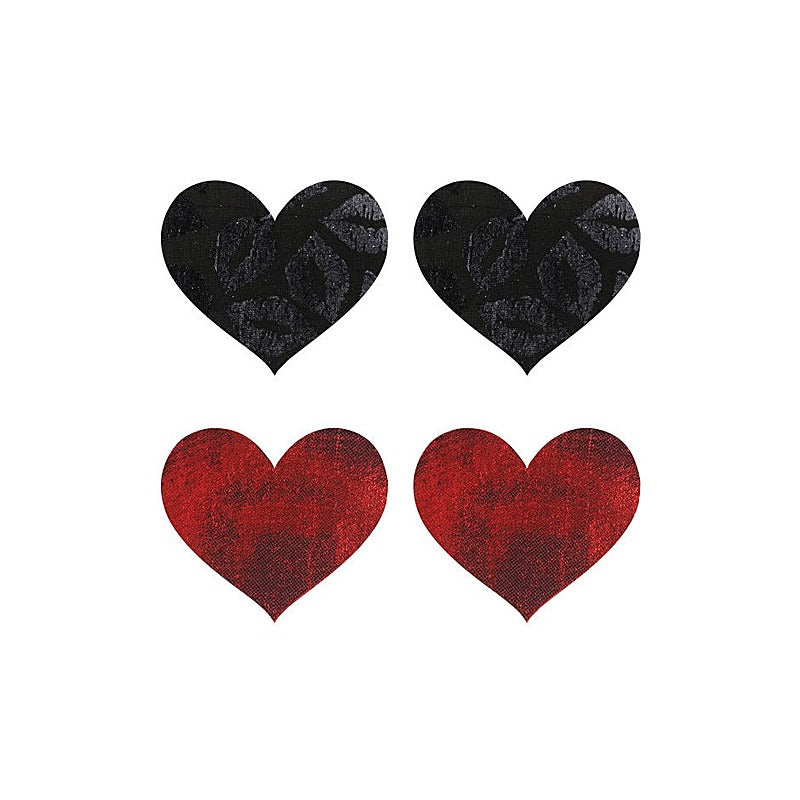 Stolen Kisses Hearts Shaped Nipple Pasties by Xgen Products - Fancy Dress Ups