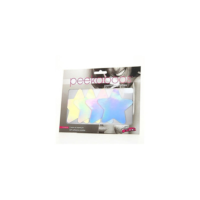 Iridescent Stars Sexy Nipple Pasties by Xgen Products - Fancy Dress Ups