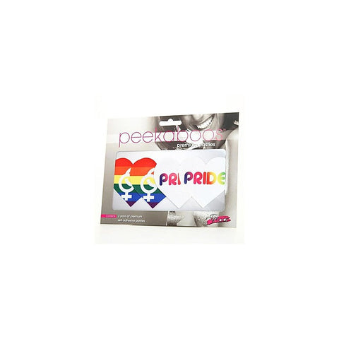 Peekaboo Pride Hearts Sleek & Sexy Nipple Pasties - Fancy Dress Ups