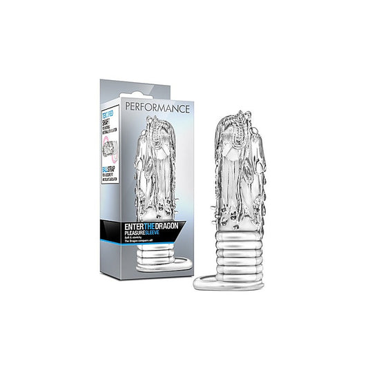 Performance Enter The Dragon Penis Sleeve Clear - Penis Sleeves and Extenders