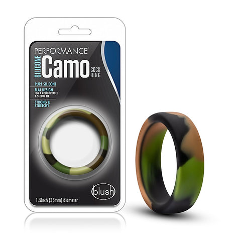 Performance Silicone Camo Mens Stretchy Cock Ring - Stretchy Cock Rings