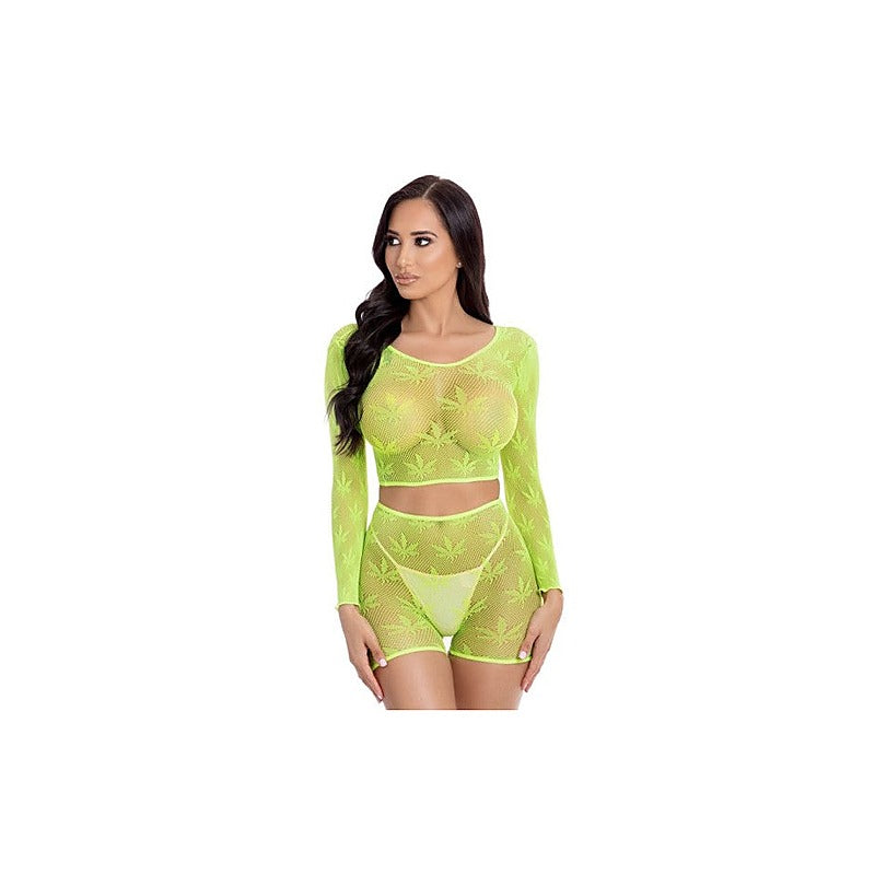 Leaf It To Me Seductive Women's Short Set by Pink Lipstick - G-Strings, Panties and Shorts
