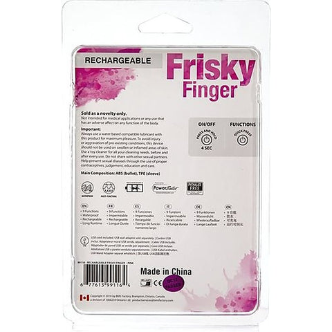 PowerBullet Rechargeable Frisky Finger Adult Massager - Finger and Tongue Vibrators