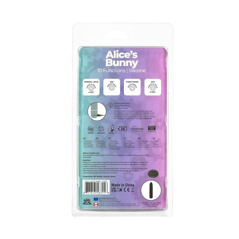 Alices Bunny Rechargeable Bullet w/ Rabbit Sleeve - Bullet Vibrators