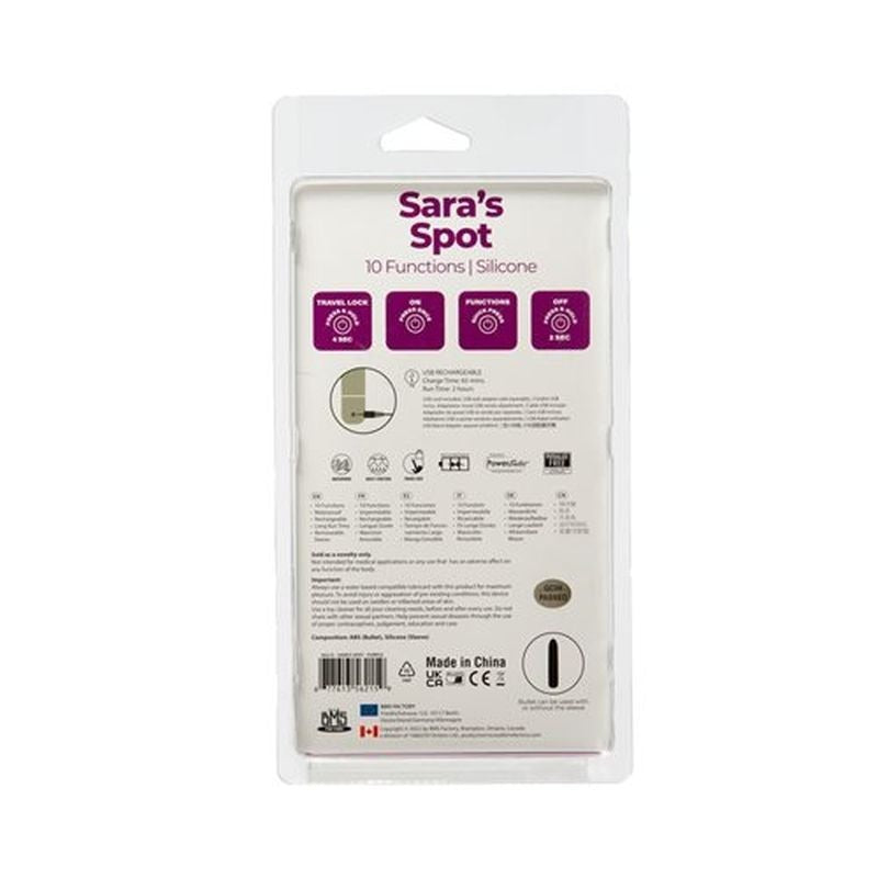 Power Bullet Sara's Spot Vibrator by BMS Factory - G-Spot Vibrators