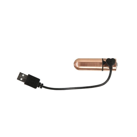 Power Bullet First Class Rechargeable w/ Crystal Gun Metal - Bullet Vibrators