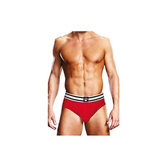 Prowler Open Back Sexy Mens Brief Red/White - Mens Briefs And Boxers