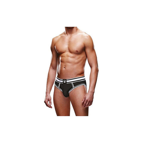 Prowler Open Back Stylish Backless Mens Brief Black/White - Mens Briefs And Boxers