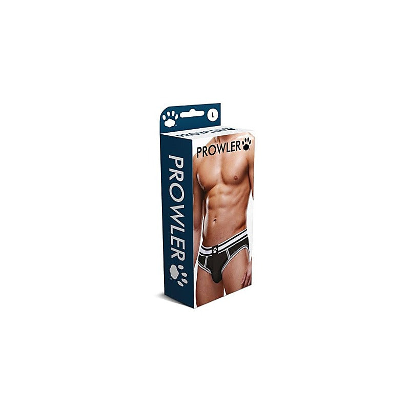 Prowler Open Back Stylish Backless Mens Brief Black/White - Mens Briefs And Boxers