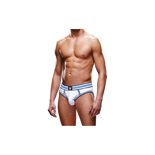 Prowler Open Back Sexy Mens Brief White/Blue - Mens Briefs And Boxers