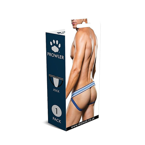 Sexy Mens Jock Strap White/Blue by Prowler - Jocks and G-Strings