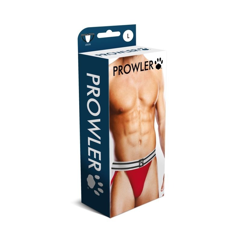 White Red Mens Jock Strap Underwear by Prowler - Jocks and G-Strings