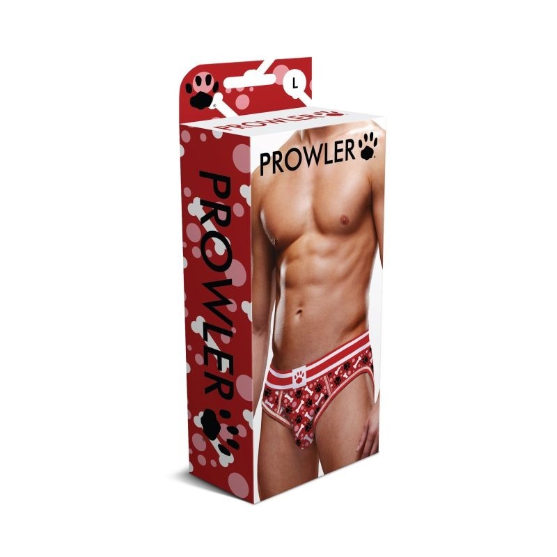 Red Paw Open Back Mens Brief Mens Underwear by Prowler - Mens Briefs And Boxers