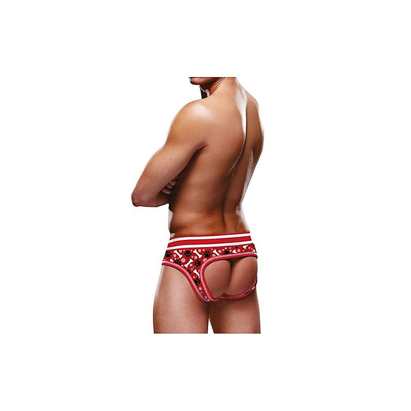 Red Paw Open Back Mens Brief by Prowler - Mens Briefs And Boxers