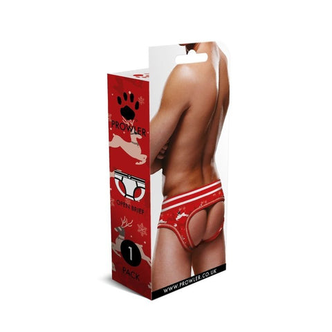 Reindeer Open Back Mens Brief by Prowler - Mens Briefs And Boxers
