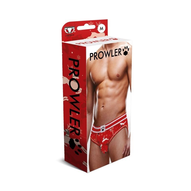 Reindeer Open Back Mens Brief by Prowler - Mens Briefs And Boxers
