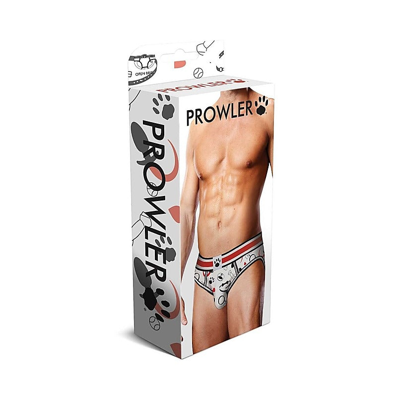 Puppie Print Open Back Mens Brief by Prowler - Mens Briefs And Boxers